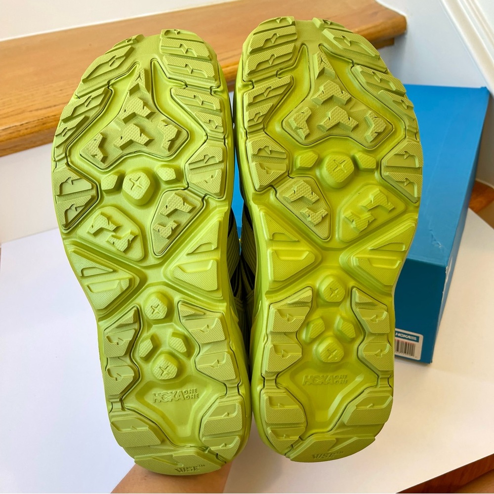 NWT Hoka Hopara Hiking Sandal Wet / Dry shoe in Dark Citron Luminary Green - Picture 7 of 16